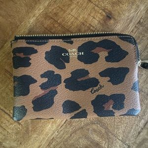 Coach Leopard Wristlet